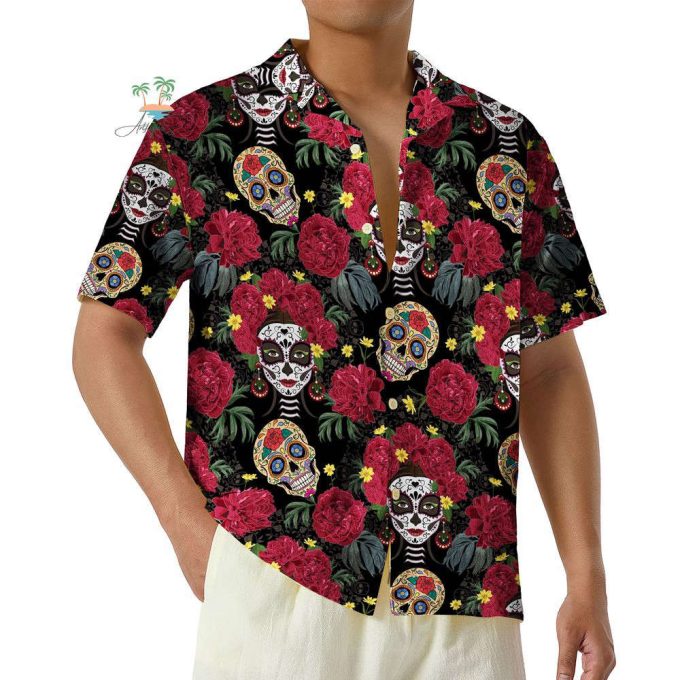 Chingona De Los Muertos Hawaiian Shirt 4