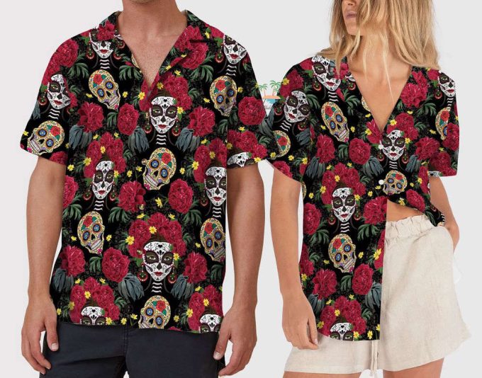 Chingona De Los Muertos Hawaiian Shirt 5