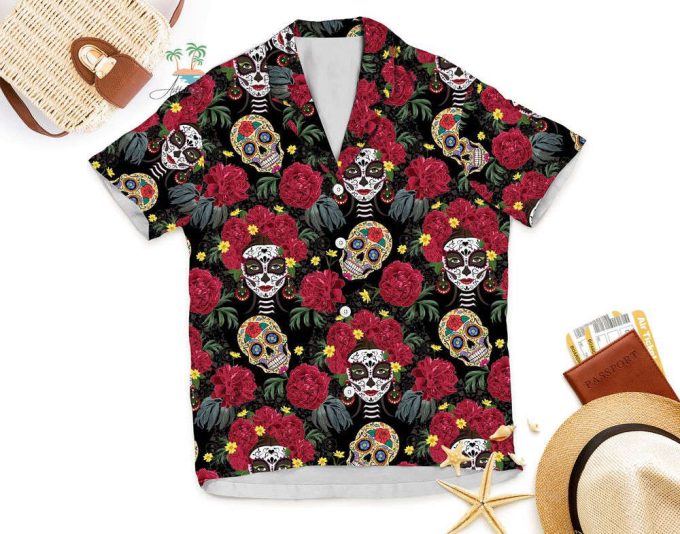 Chingona De Los Muertos Hawaiian Shirt 6