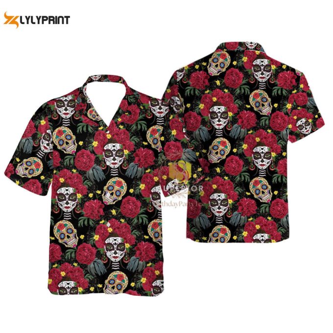 Chingona De Los Muertos Hawaiian Shirt 1