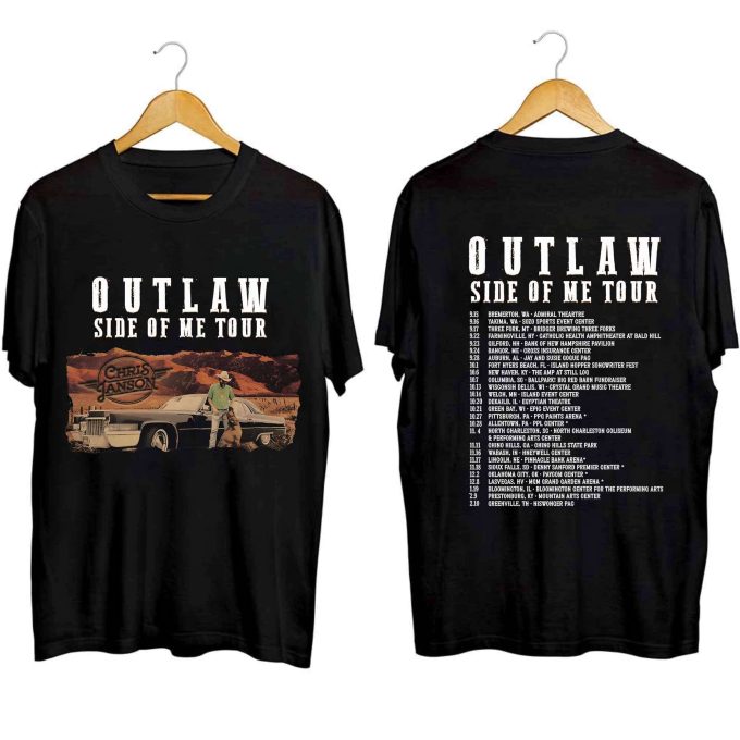 Chris Janson Outlaw Side Of Me Tour 2023 Shirt, Chris Janson Fan Shirt, Chris Janson Country Music Shirt, Outlaw Side Of Me Concert Shirt 2