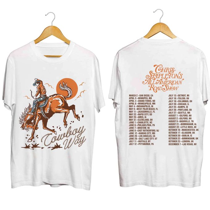 Chris Stapleton All American Road Show 2024 Tour Shirt, Chris Stapleton Fan Shirt, Chris Stapleton Country Music Tour Shirt 1