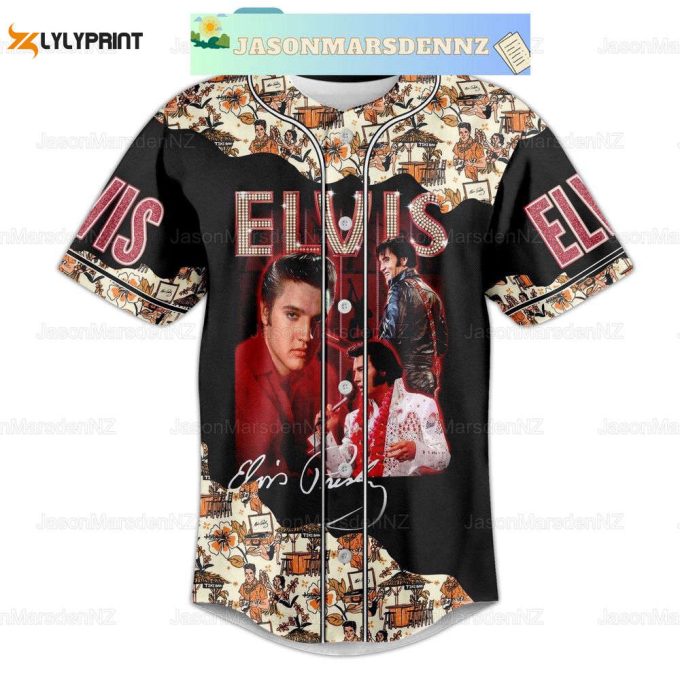 Christmas Evis Presley Baseball Jersey Shirt, Elvis Presley Jersey Shirt 1