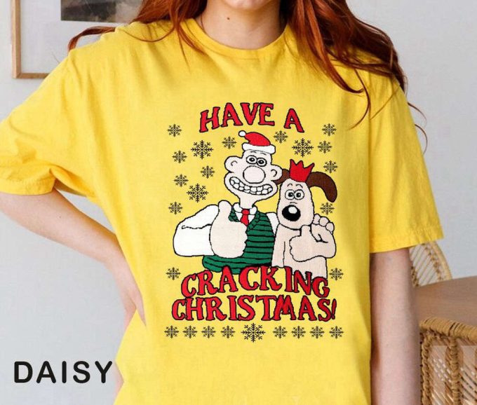 Christmas Wallace &Amp; Gromit Unisex T-Shirt Sweatshirt - Perfect Gift For Wallace And Gromit Lovers 3