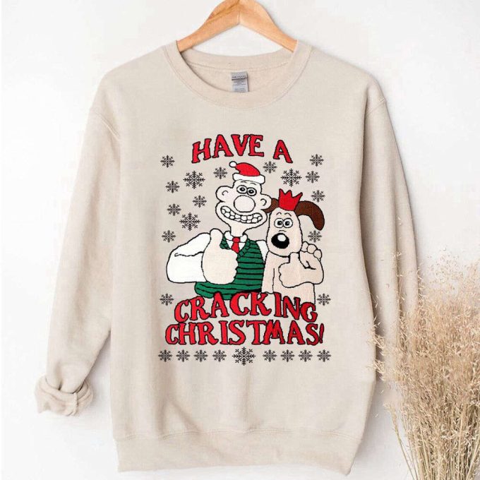 Christmas Wallace &Amp; Gromit Unisex T-Shirt Sweatshirt - Perfect Gift For Wallace And Gromit Lovers 5