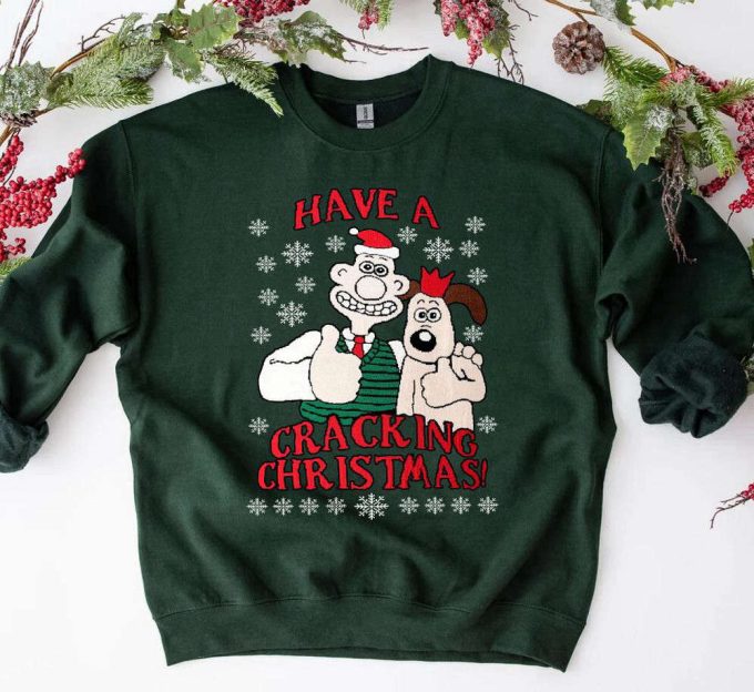 Christmas Wallace &Amp; Gromit Unisex T-Shirt Sweatshirt - Perfect Gift For Wallace And Gromit Lovers 8