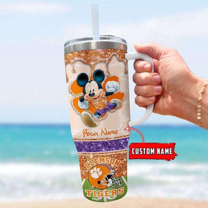 Clemson Tigers Ncaa Style Personalized Stanley Tumbler 40Oz 4