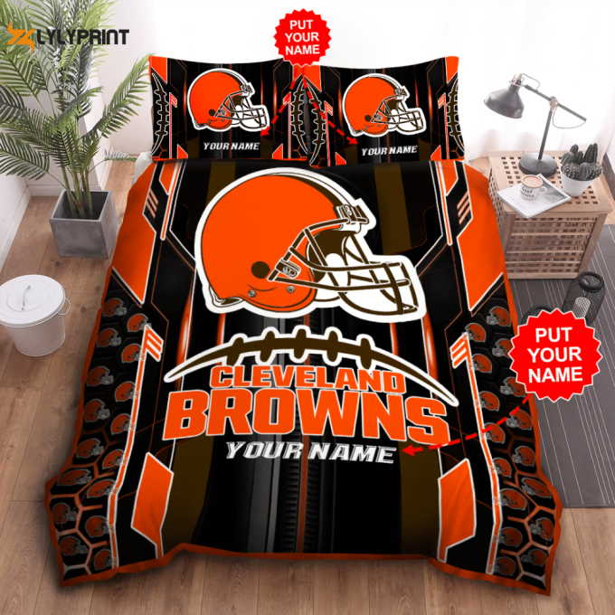 Cleveland Browns Duvet Cover Bedding Set Gift For Fans 2024 Bd147 1