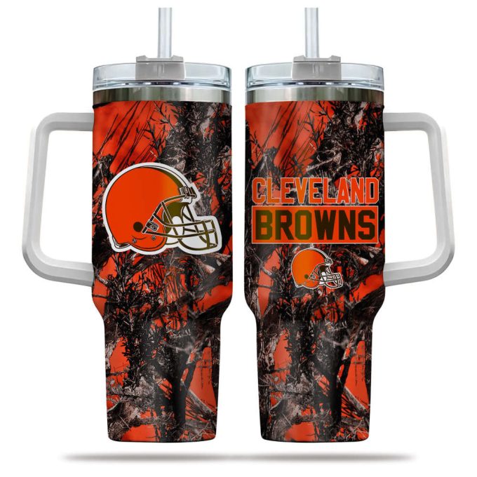 Cleveland Browns Nfl Hunting Personalized Stanley Tumbler 40Oz 2