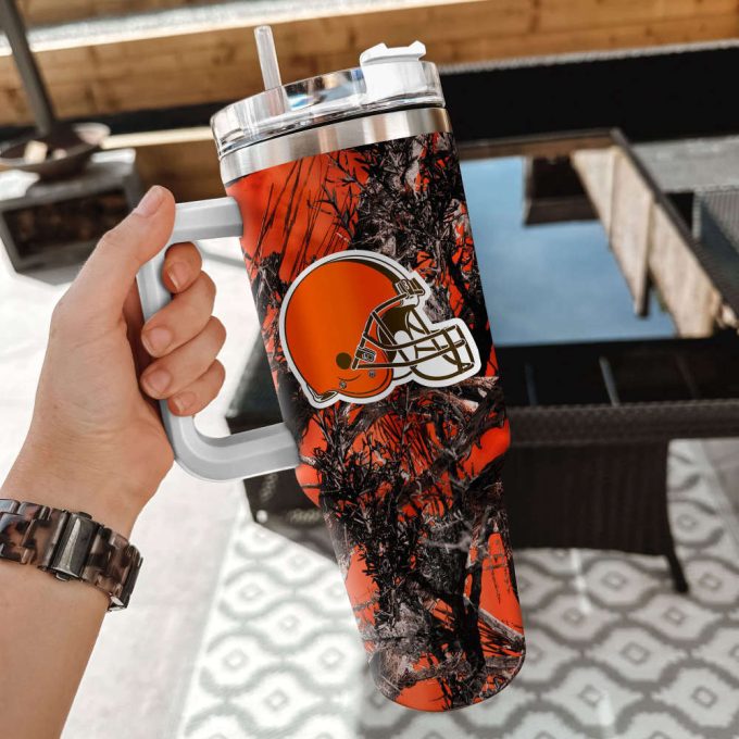 Cleveland Browns Nfl Hunting Personalized Stanley Tumbler 40Oz 3