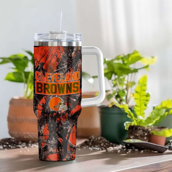 Cleveland Browns Nfl Hunting Personalized Stanley Tumbler 40Oz 5