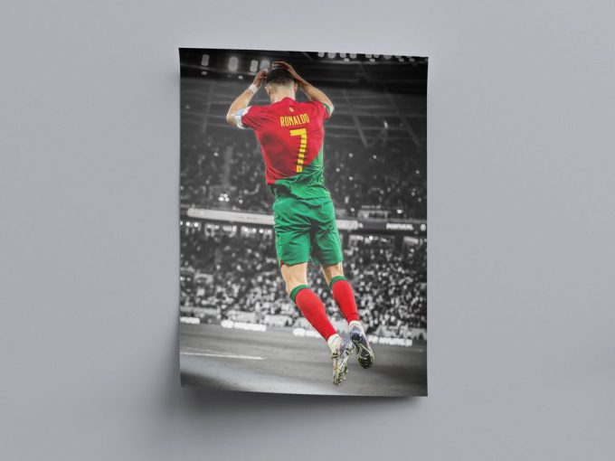 Cristiano Ronaldo, Portugal Football, Poster , Soccer Wall Art, Football Legends 2