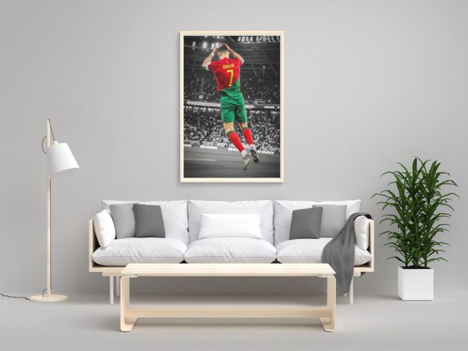 Cristiano Ronaldo, Portugal Football, Poster , Soccer Wall Art, Football Legends 4