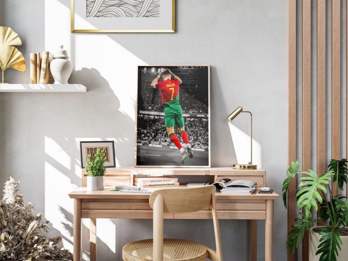 Cristiano Ronaldo, Portugal Football, Poster , Soccer Wall Art, Football Legends 5