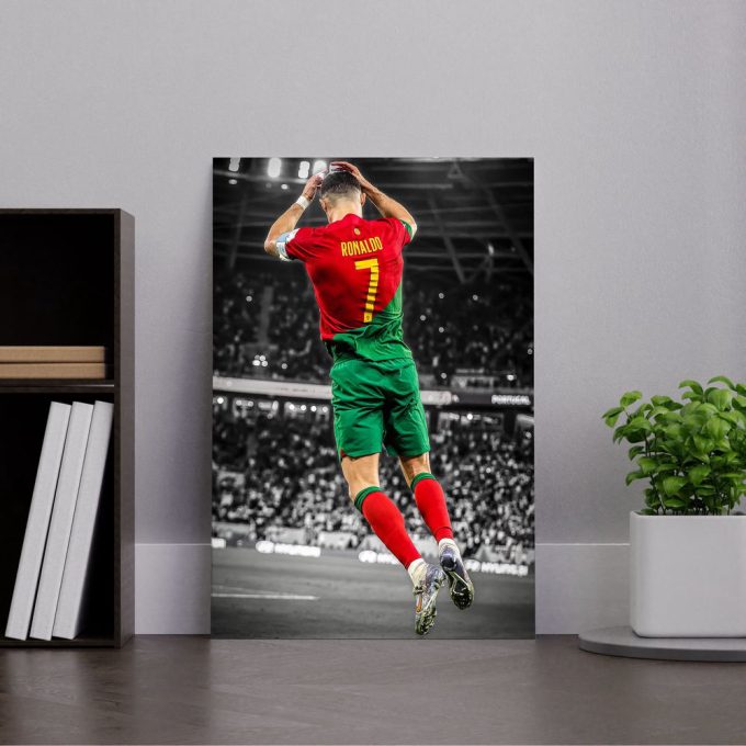 Cristiano Ronaldo, Portugal Football, Poster , Soccer Wall Art, Football Legends 6