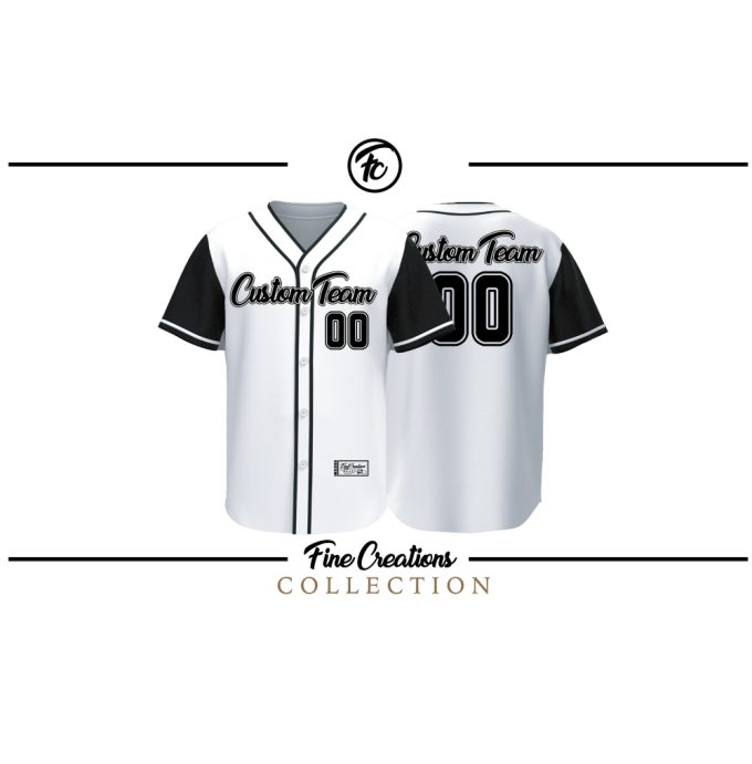 Custom Baseball Jersey, Black Baseball Jersey 4