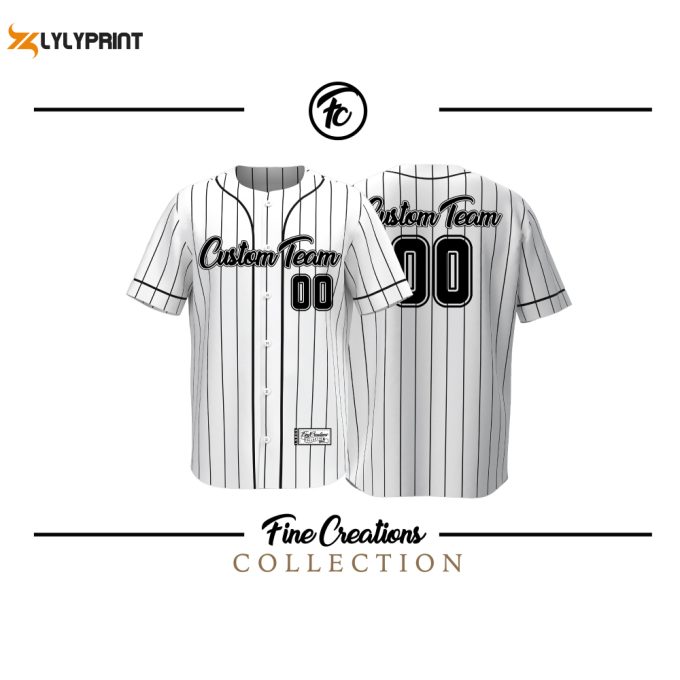 Custom Baseball Jersey, Black Baseball Jersey 1