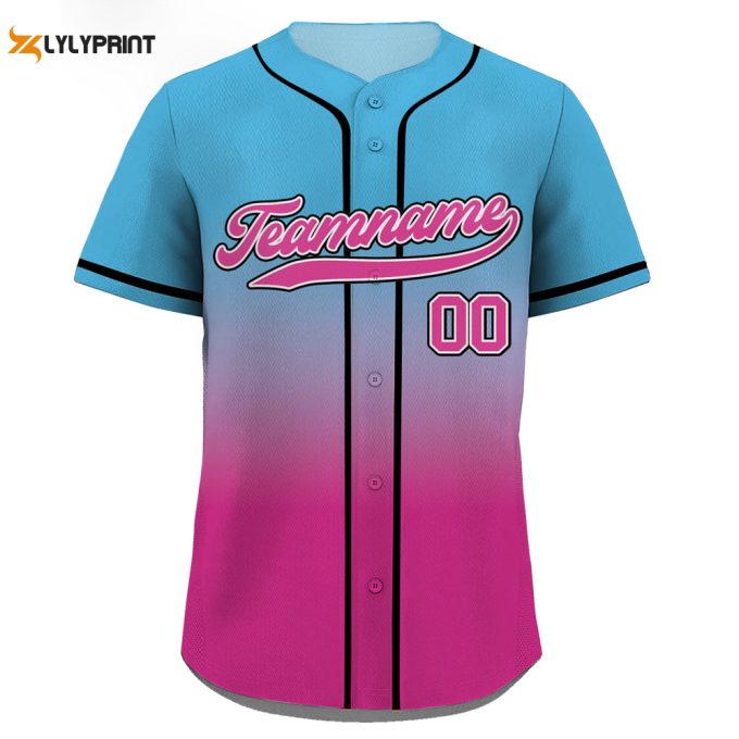 Custom Baseball Jersey With Teamname Name Number, Gifts For Baseball Fans 2