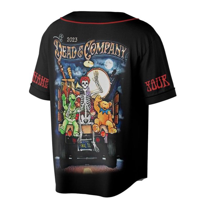 Custom Dead Co 2023 The Final Tour Truck Music Baseball Jersey 3