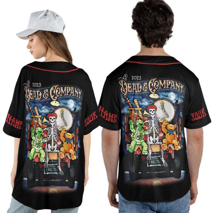 Custom Dead Co 2023 The Final Tour Truck Music Baseball Jersey 5