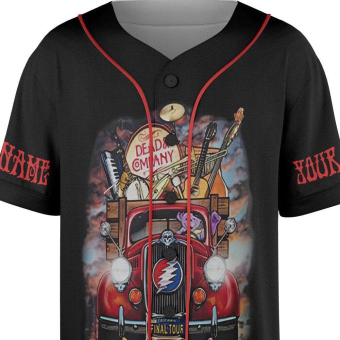 Custom Dead Co 2023 The Final Tour Truck Music Baseball Jersey 6