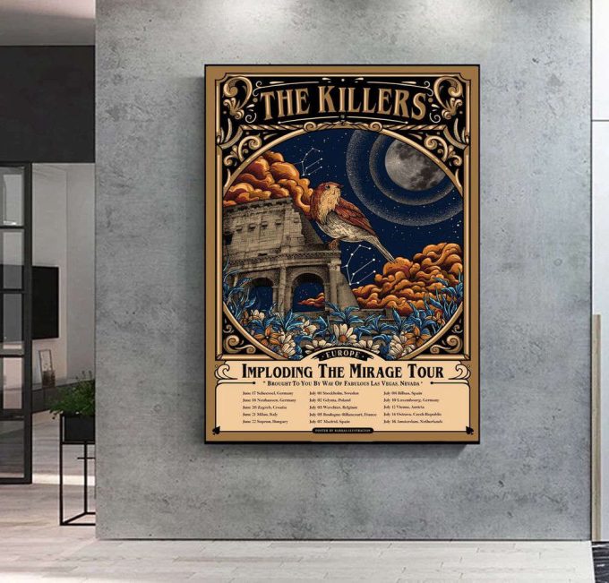 Custom Imploding The Mirage Tour 2022- The Killers North American 2022 Tour Poster 3