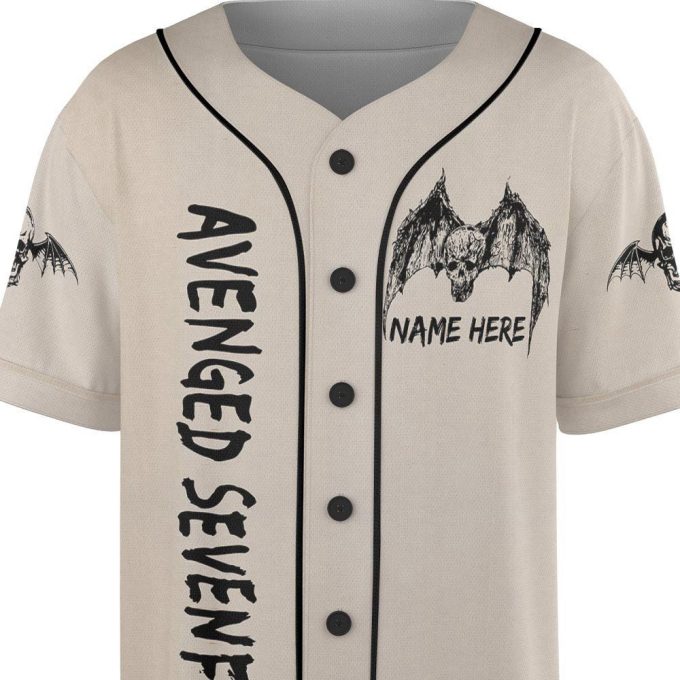 Custom Name Avenged Sevenfold Rock Baseball Jersey 5