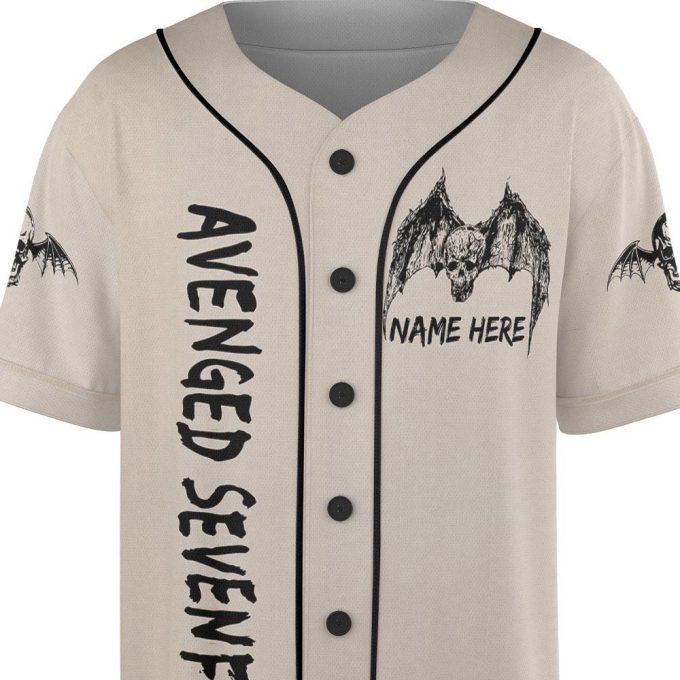 Custom Name Avenged Sevenfold Rock Baseball Jersey, Avenged Sevenfold Tour 6