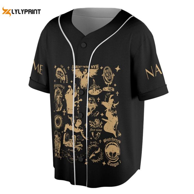 Custom Name Hozier Unreal Unearth Baseball Jersey 2