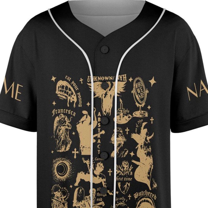 Custom Name Hozier Unreal Unearth Baseball Jersey 6