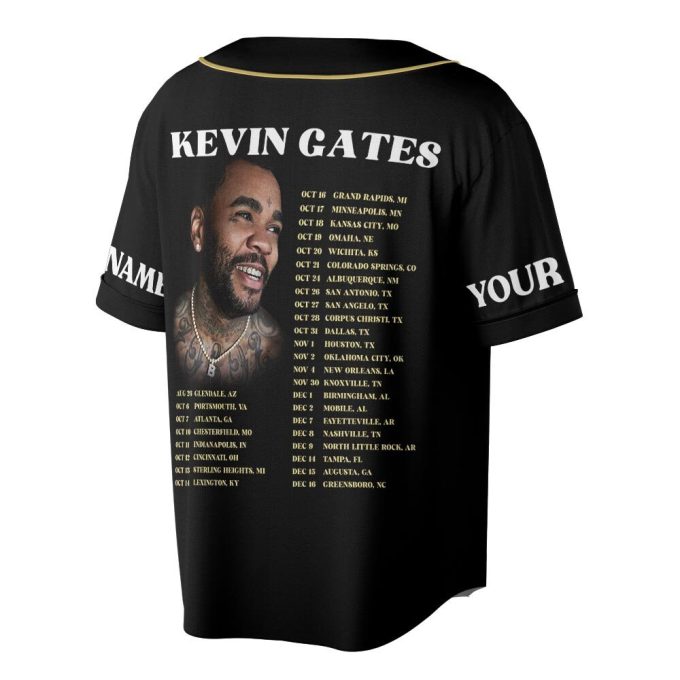 Custom Name Kg Music Baseball Jersey, Only The Generals Tour 2023 3