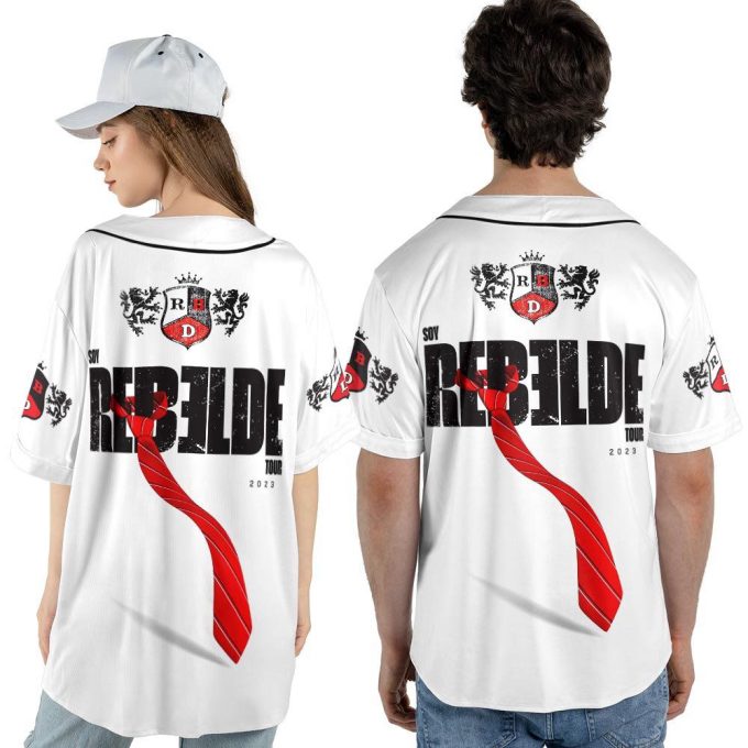 Custom Name Rebelde Music Baseball Jersey 5