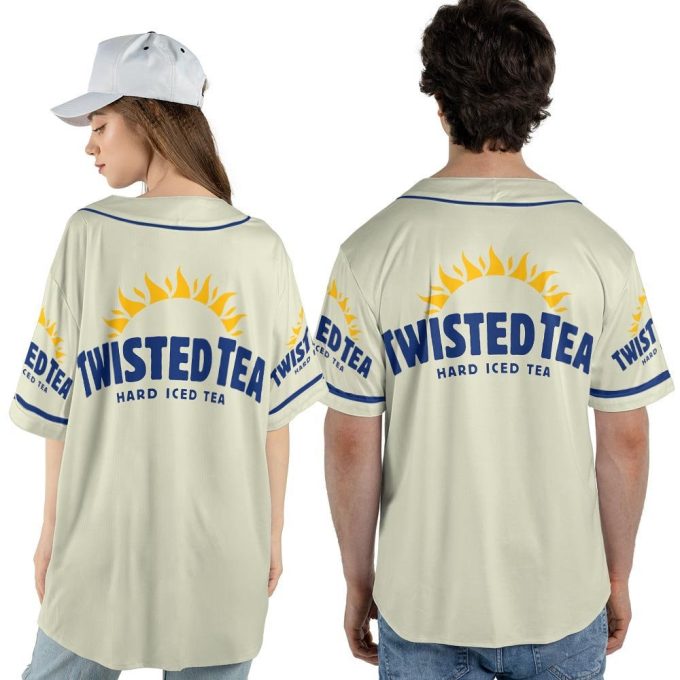 Custom Name Twisted Tea Unisex Baseball Jersey 5