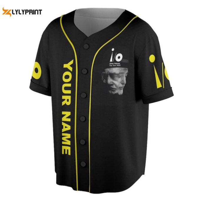 Customized Peter Gabriel Baseball Jersey 2