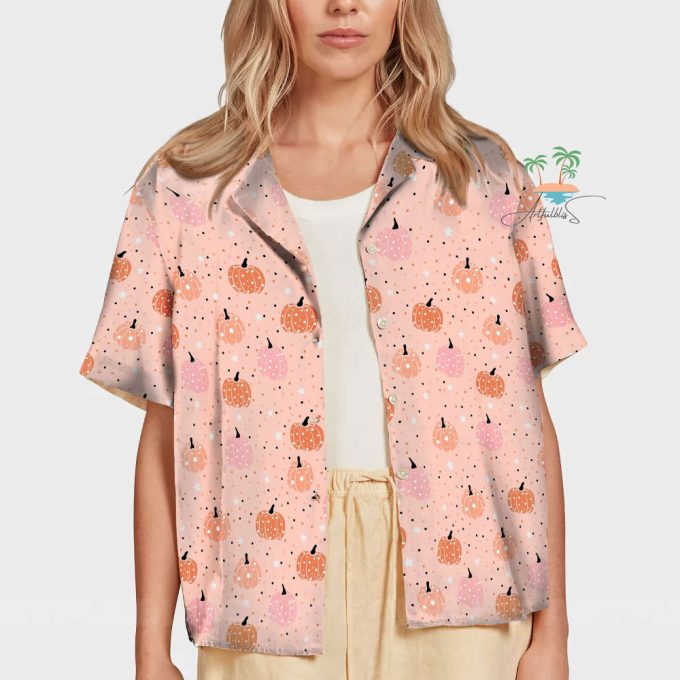 Cute Halloween Pumpkin Hawaiian Shirt 3