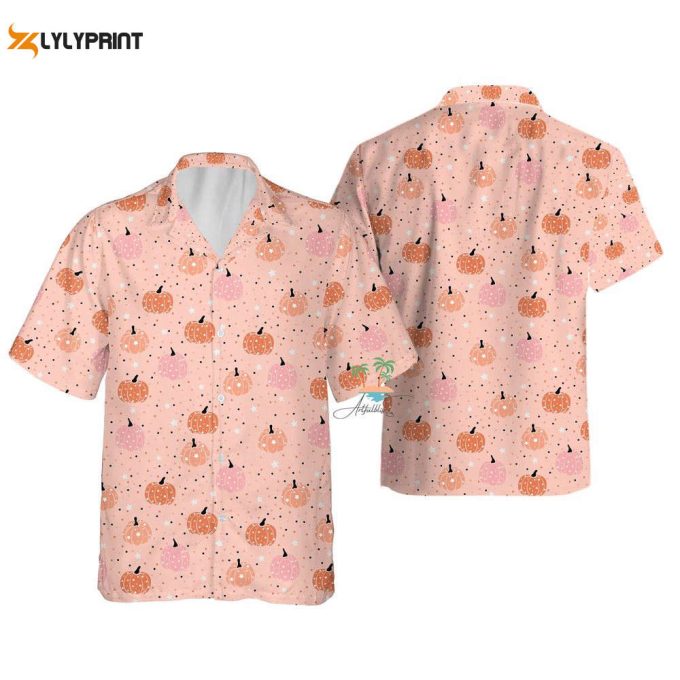 Cute Halloween Pumpkin Hawaiian Shirt 1