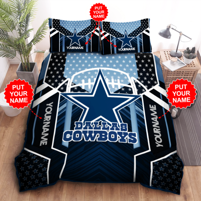 Dallas Cowboys Duvet Cover Bedding Set Gift For Fans 2024 Bd208 2