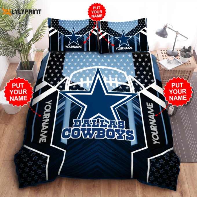 Dallas Cowboys Duvet Cover Bedding Set Gift For Fans 2024 Bd208 1