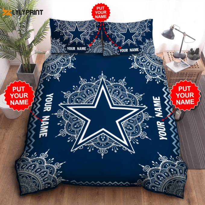 Ultimate Dallas Cowboys Duvet Cover Bedding Set: Perfect Gift For Fans - Bd221 1