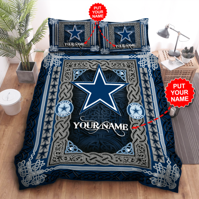 Dallas Cowboys Duvet Cover Bedding Set Gift For Fans 2024 Bd224 2