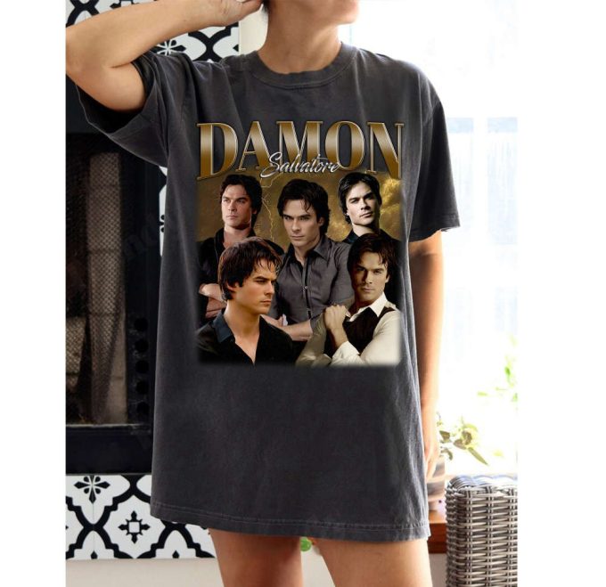 Damon Salvatore Shirts Damon Salvatore T-Shirt Damon Salvatore Tees Damon Salvatore Hoodie Damon Salvatore Sweatshirt Trendy T-Shirt 2