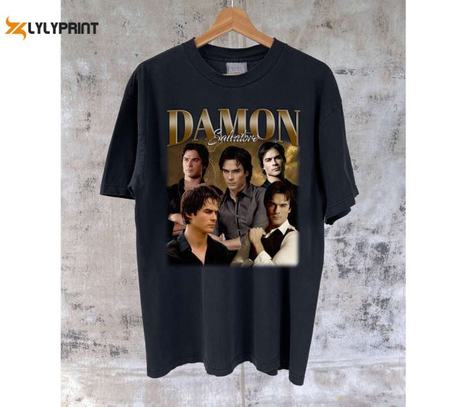 Damon Salvatore Shirts Damon Salvatore T-Shirt Damon Salvatore Tees Damon Salvatore Hoodie Damon Salvatore Sweatshirt Trendy T-Shirt 1