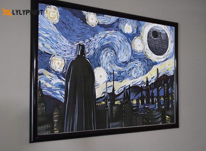 Darth Vader Star Wars The Starry Night Poster 2