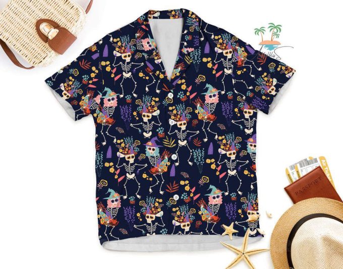 Dia De Los Muertos Skeleton Halloween Hawaiian Shirt 6