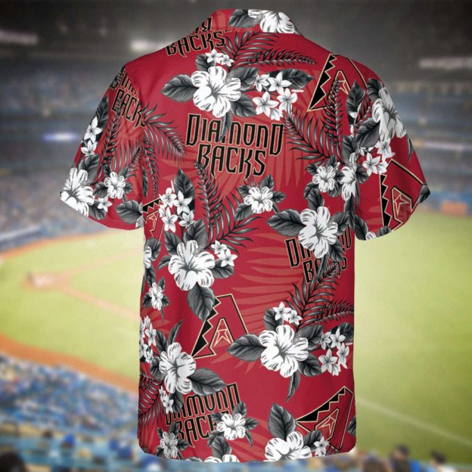 Diamondbacks Baseball Hawaiian Flowers Pattern, Arizona Baseball Hawaiian Shirt For Men Women Kids 3