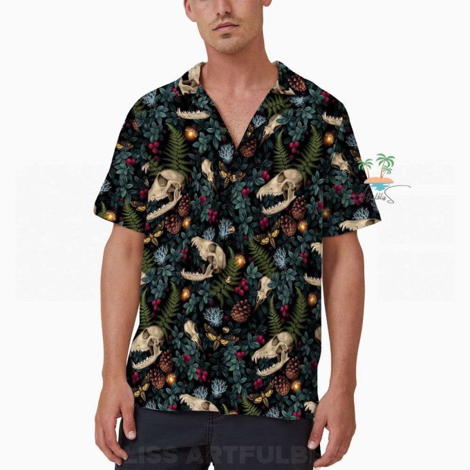 Dinosaur Tropical Palm Hawaiian Shirt 3