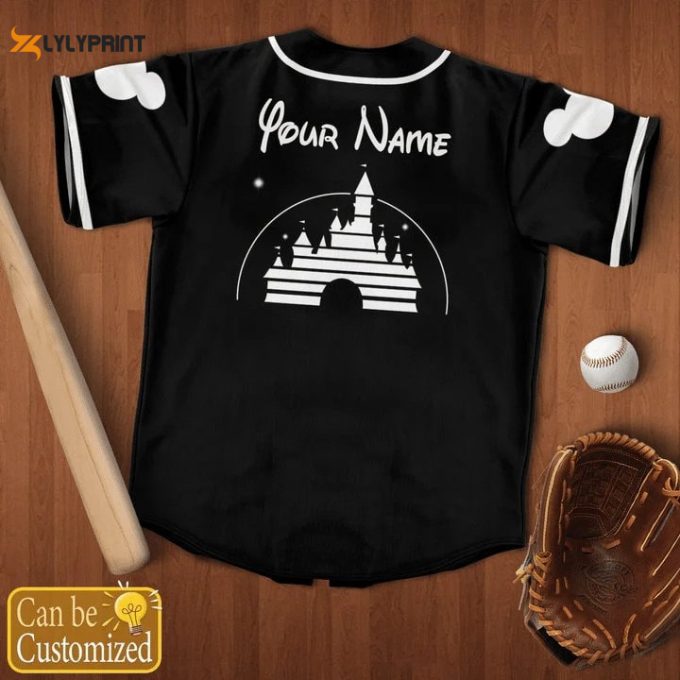 Disney Baseball Jersey, Personalized Name Baseball Jersey 2