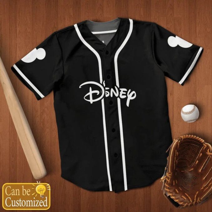 Disney Baseball Jersey, Personalized Name Baseball Jersey 4