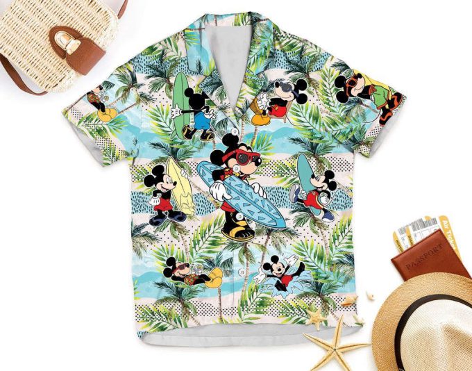 Disney Beach Mickey Hawaiian Shirt, Mickey 4
