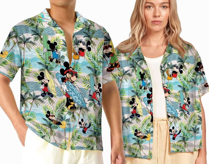 Disney Beach Mickey Hawaiian Shirt, Mickey 5